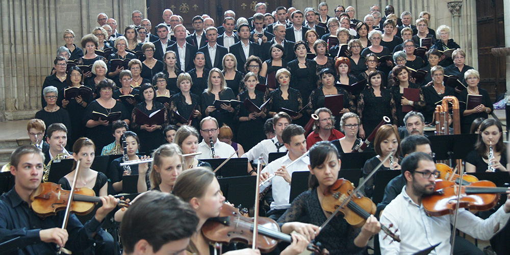 Pas moins de 17 nationalités étaient réunies pour chanter, à Bayeux et à Cerisy-la-Forêt, Beethoven et la paix en Europe.